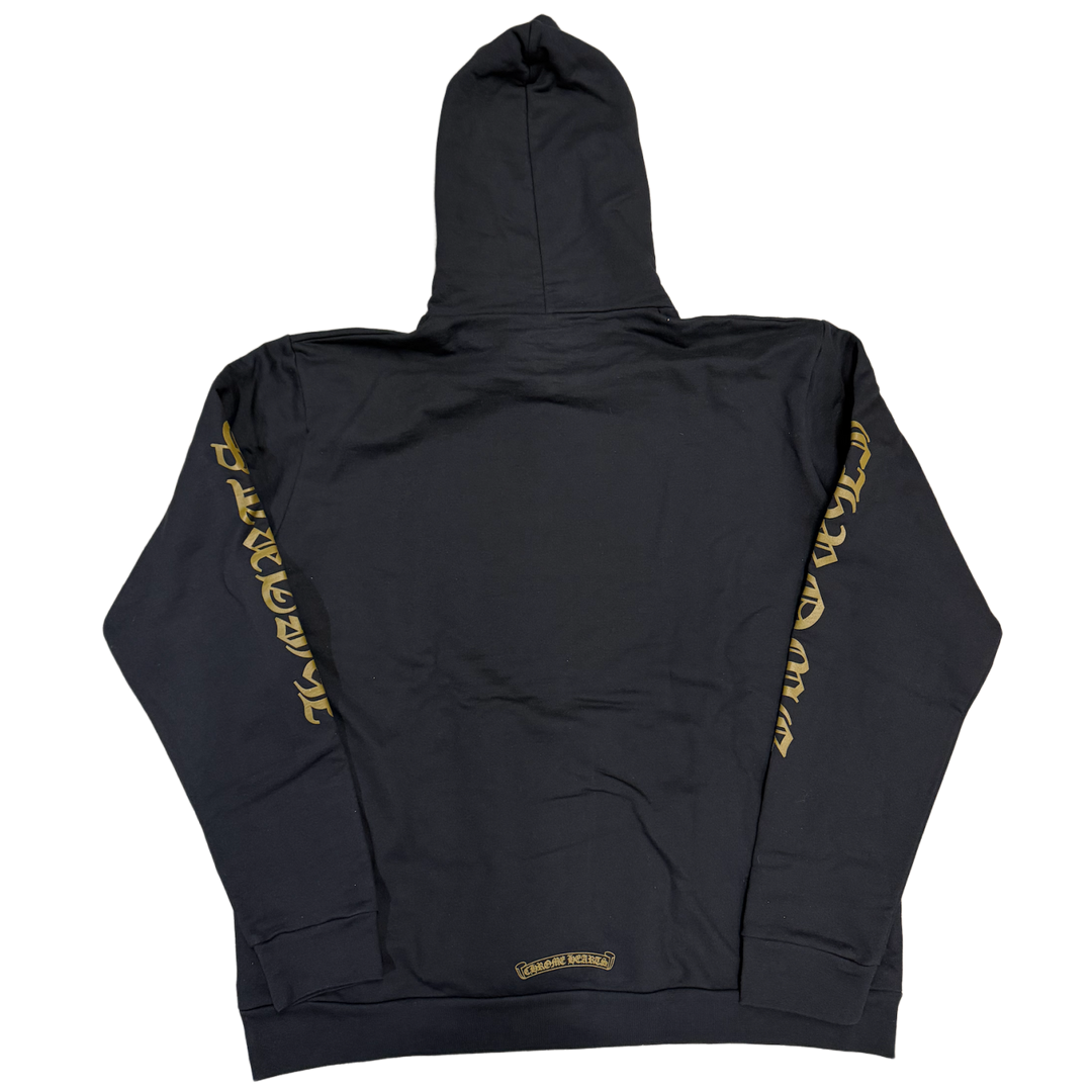 CHROME HEARTS 'OLIVE' VERTICAL LOGO HOODIE