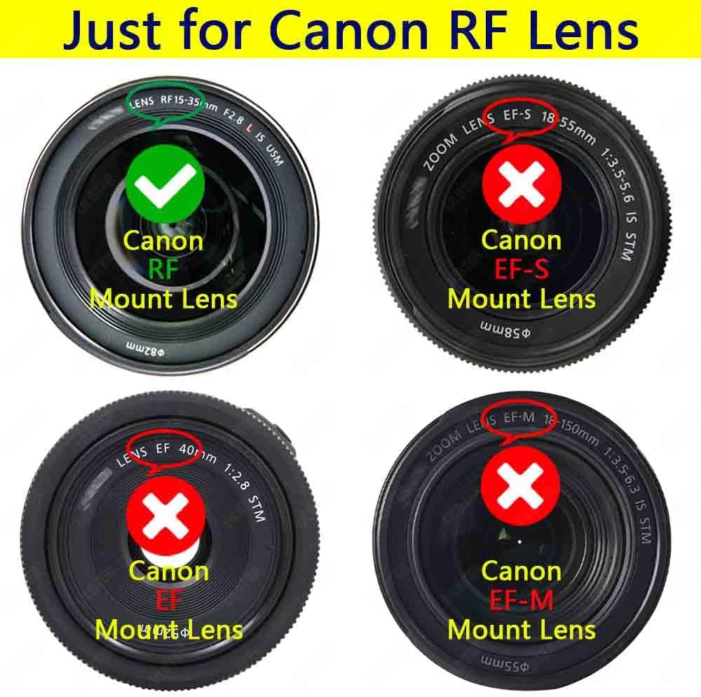 Body Cap & Rear Lens Cap Cover for Canon EOS R6 EOS R5 EOS R EOS RP EOS R3 EOS R7 EOS R10 EOS R6 Mark ii More Canon RF Mount and Lens Accessories with Hot Shoe Cover