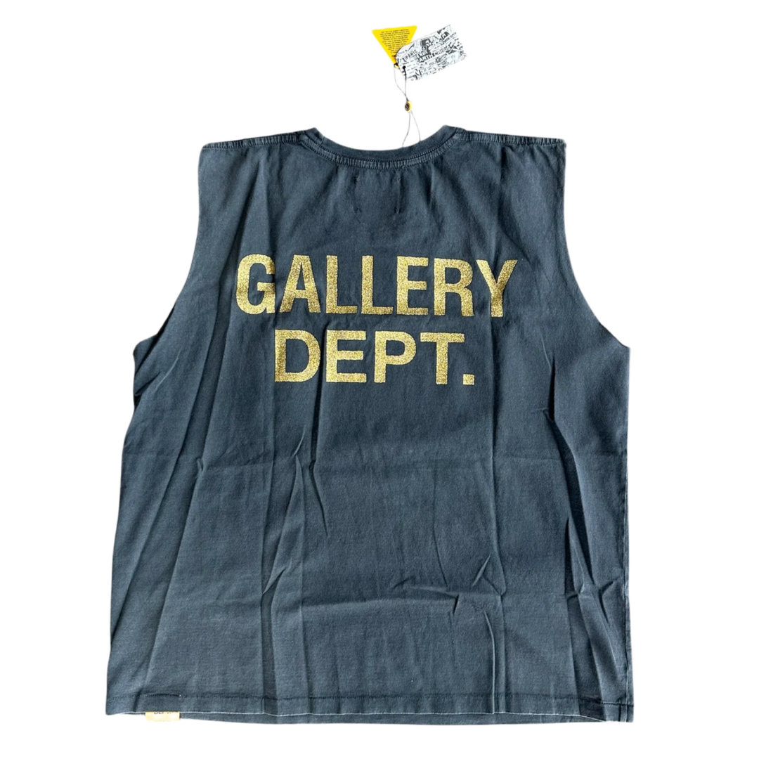 GALLERY DEPT 'BLACK' MIAMI CUTOFF TEE