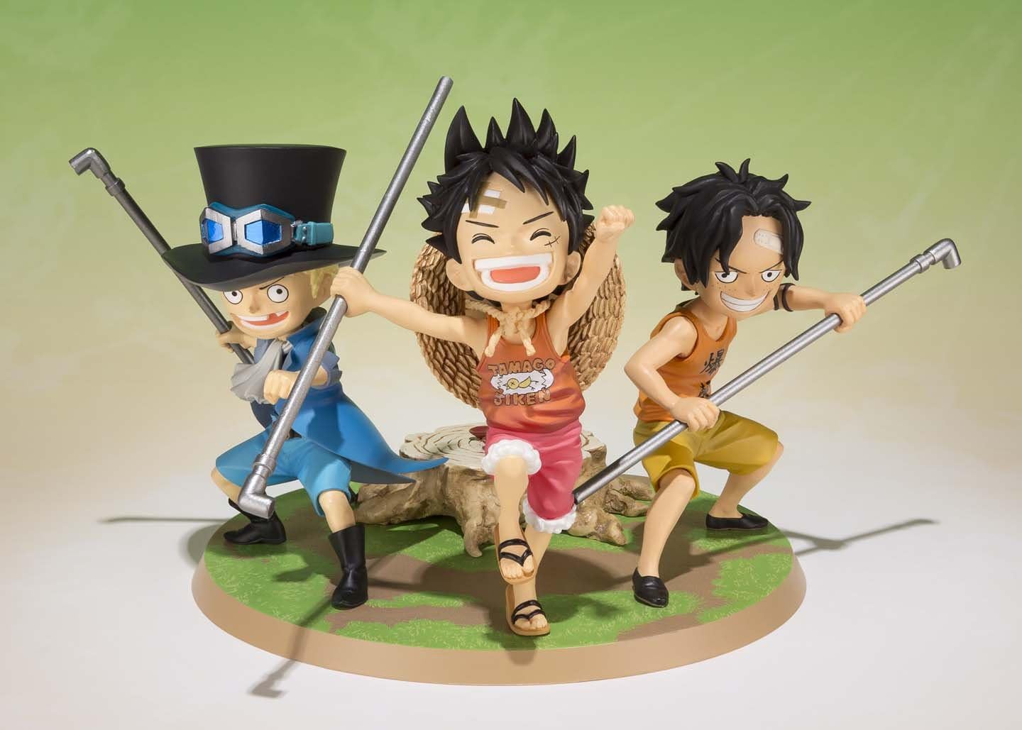 TAMASHII NATIONS フィギュアーツZERO ONE PIECE ルフィ・エース・サボ -義兄弟の約束- 約90mm PVC&ABS製 塗装済み完成品フィギュア
