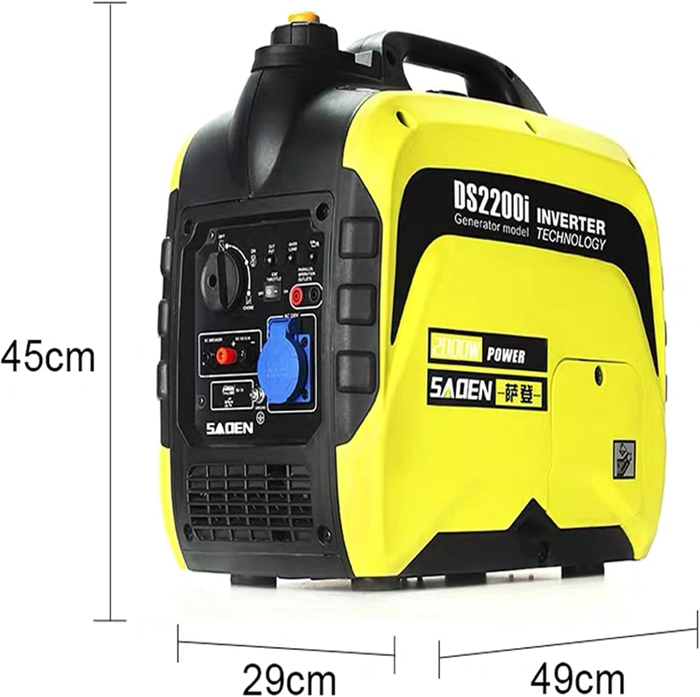 2000W Power Portable Electric Motor Household Car Engine Gas Gasoline Digital Inverter Gasoline Generator