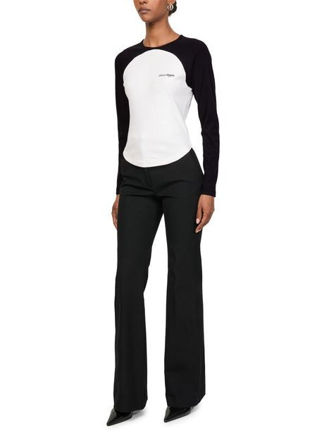COURREGES Circle contrast long sleeve t-shirt - Image 2