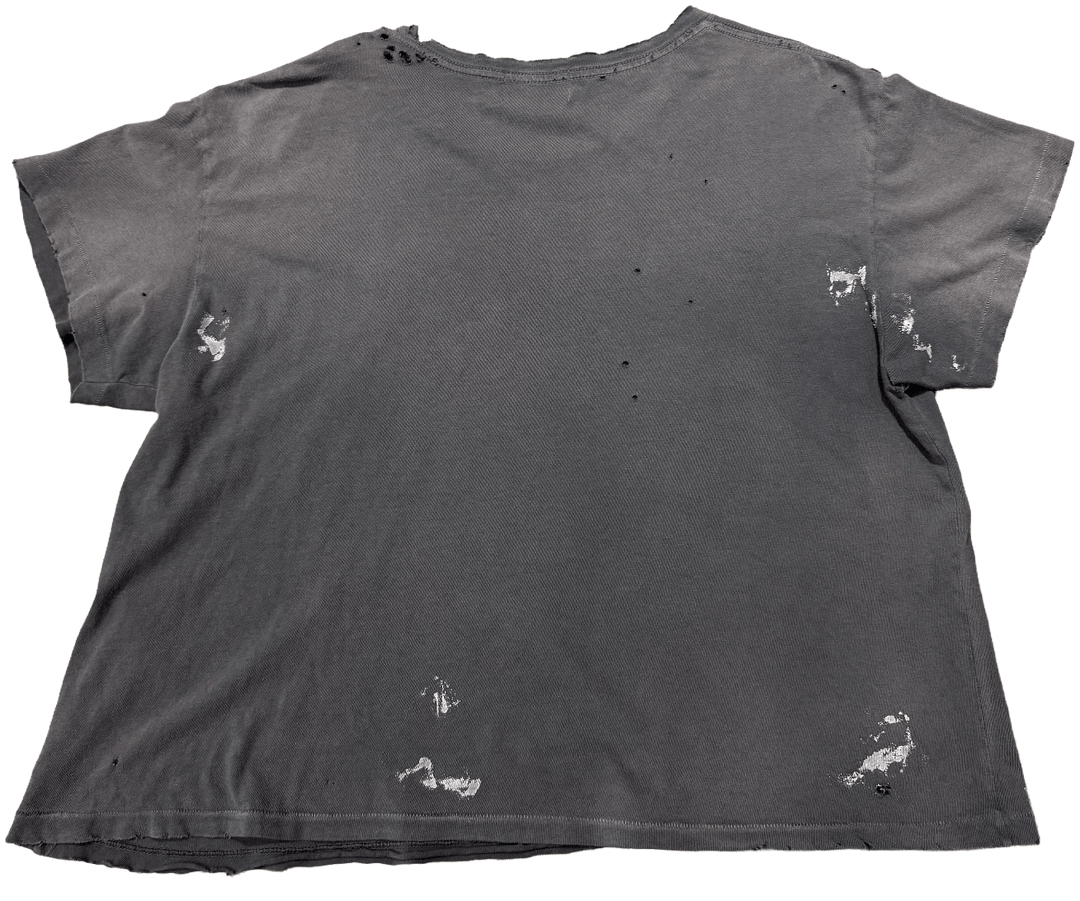 ENFANTS RICHES DÉPRIMÉS 'DAMAGED GREY' CLASSIC LOGO TEE