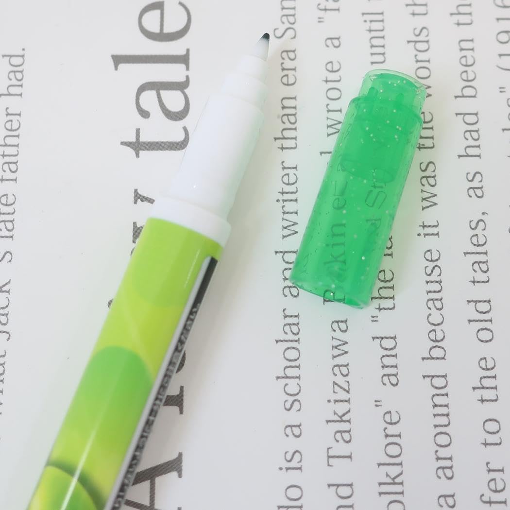 Haichu [Color Markers] Double Markers / 2 Green Apple Scented Green Candy Package