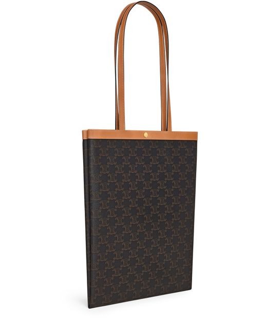 CELINE Medium flat shopper in Triomphe canvas - Image 2