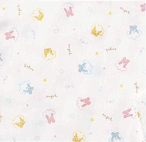 Angel Baby Gauze Set (3 Gauze Handkerchiefs, 2 Bath Gauze Set), 100% Cotton, Made in Japan, Fluffy and Gentle Texture