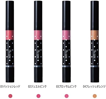 24h cosme 24 Mineral Lip Gloss 01 Passion Red