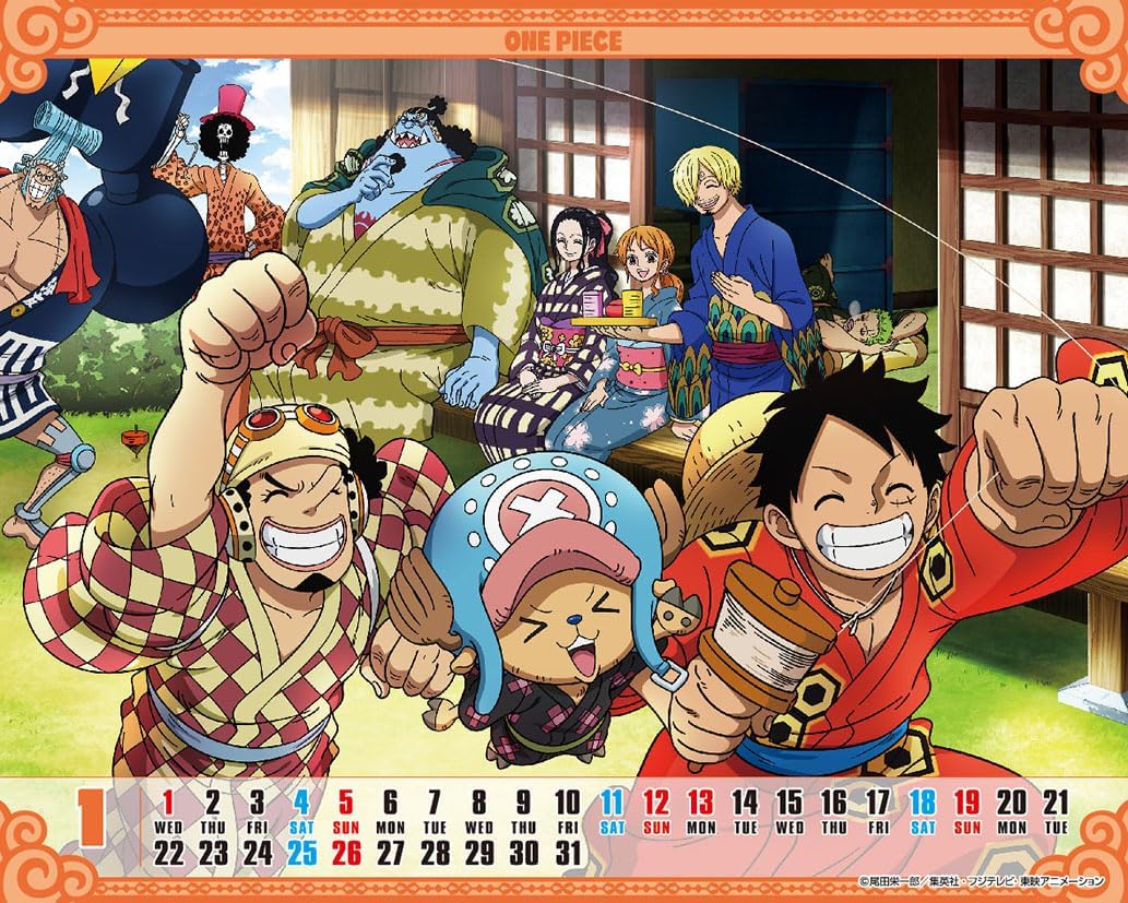 Toei Animation 2025 One Piece Desk Calendar CL-015