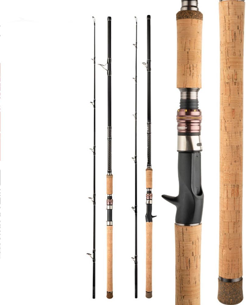 Raitoro XH Carbide Lure Rod, Carbon Fiber Fishing Rod, Casting/Spinning Rod, 2-Strand, 6.9 ft (2.28 m), Black/Bass, Octopus, Ragyo, Catfish
