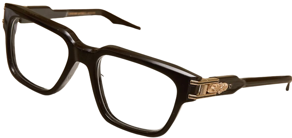 CHROME HEARTS 'BULGE' BROWN SUNGLASSES