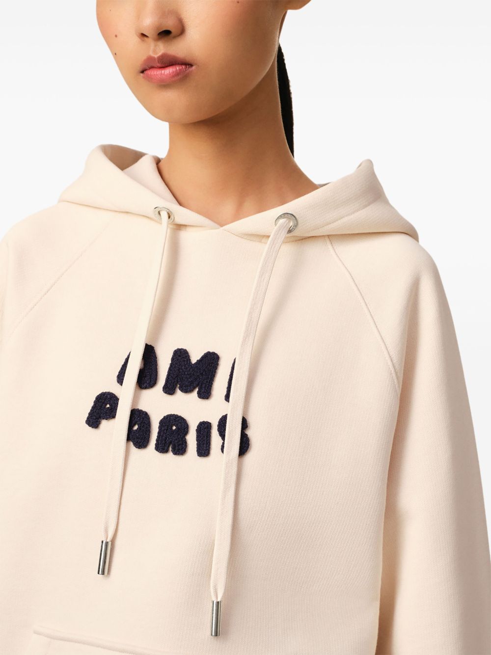 Ami Paris アミパリのロゴコットンパーカー - Image 2