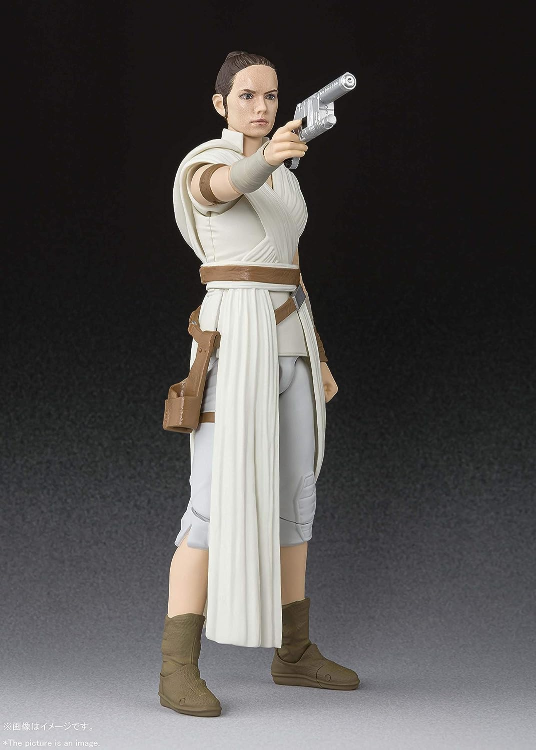 S.H. Figuarts Rey & D-O (Star Wars: The Rise of Skywalker) (Resale Version), Approx. 5.7 inches (145 mm), PVC & ABS, Pre-painted Action Figure