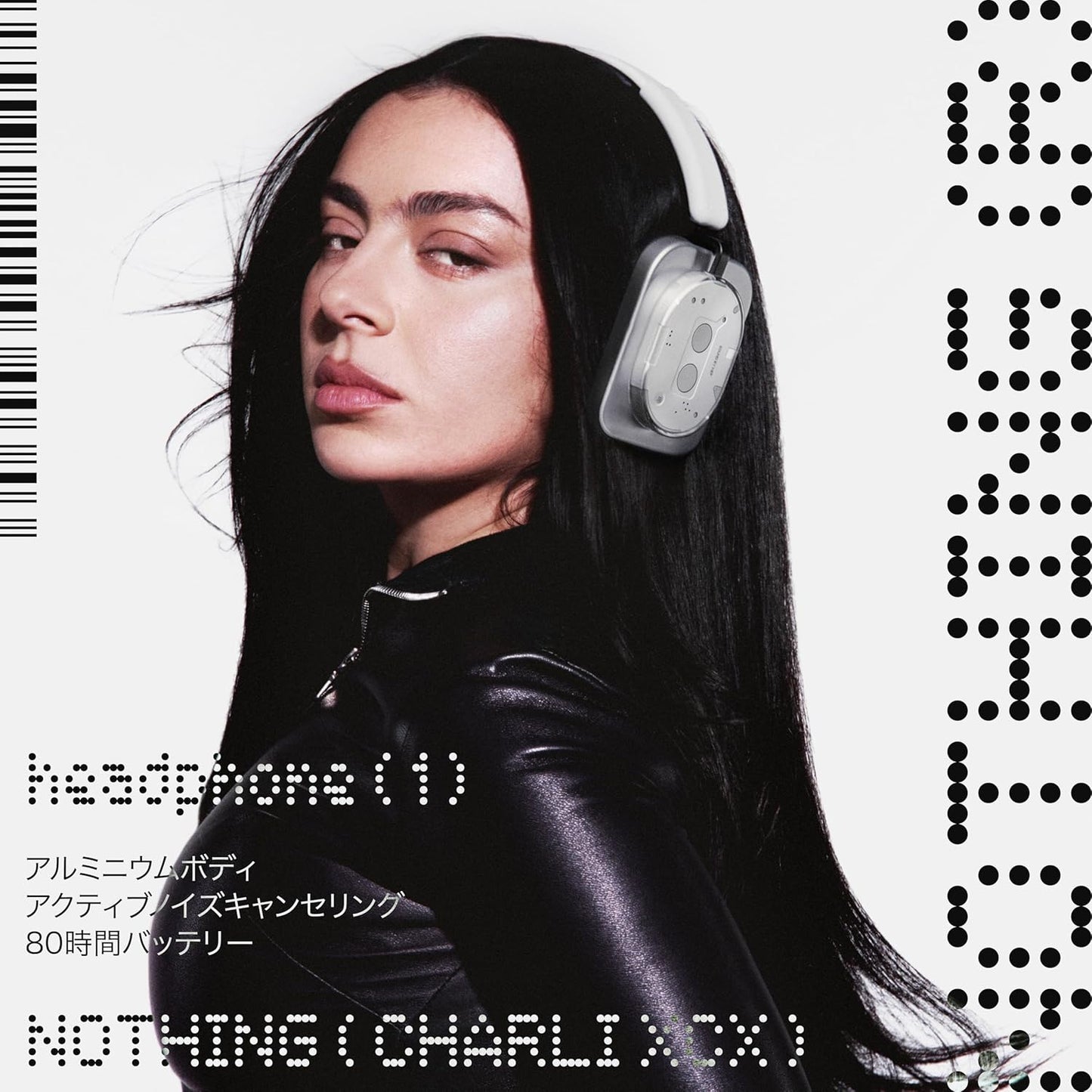 Nothing Headphones (1) Hybrid Active Noise Cancelling Headphones, Wireless Over-Ear Headphones with 6 Microphones, Personalized Spatial Audio, Tuned by KEF, Up to 80 Hours Playback, Bluetooth Headset