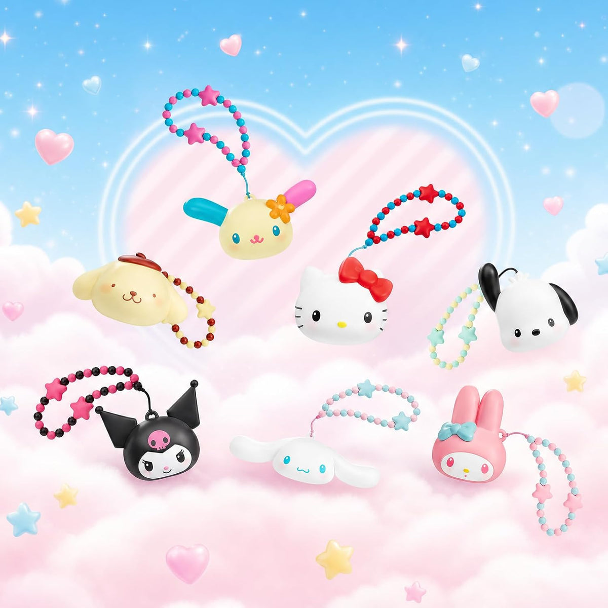 TOP TOY Sanrio "Healing Space" Series [1 Piece] Gacha Blind Box Figure Soft Vinyl PVC Premium Toy Birthday Present Kurumi Cinnamon Roll Hello Kitty Pom Pom Plum My Melody Pochacco Character Collector