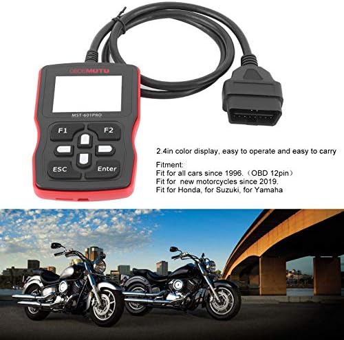 Motorcycle Scanner OBD2 Diagnostic Tool Engine Fault Code Reader Diagnostic Scan Tool OBD2 Code Reader Suzuki for Honda for Yamaha Car Diagnostic Tool
