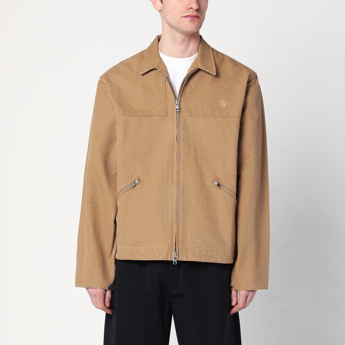 The The North Face Light Brown Canvas Cedar Jacket - Image 2
