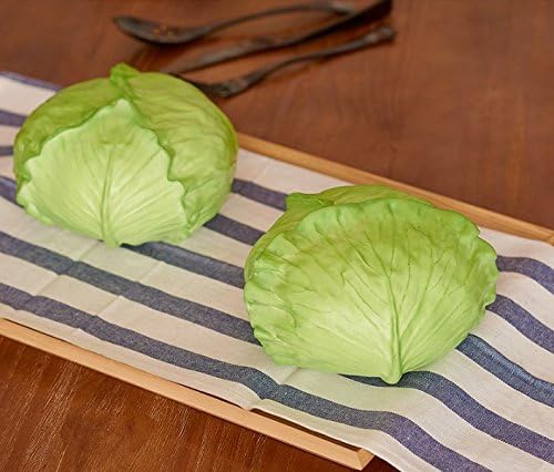 Lifelike Real Vegetable Model Food Model for Food Sample, Interior Display and More Cabbage 1 Piece