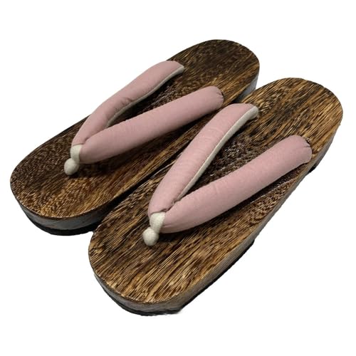 Kyoto Kimono Yuzen Geta Clogs, Women's, Yukata Accessories, Hemp Leaves, Solid Color, Dull Color