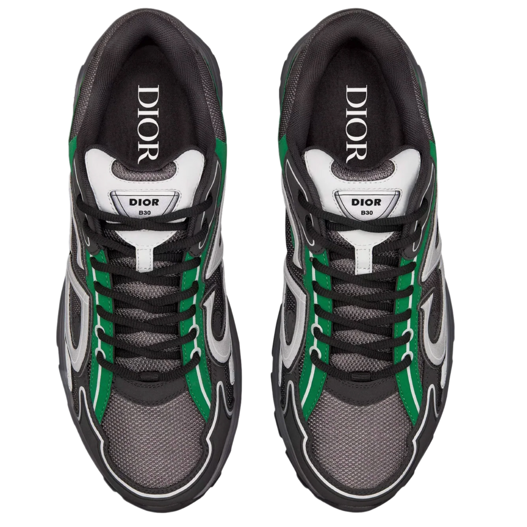 DIOR B30 'DEEP GREY/GREEN MESH' TRAINER SNEAKER
