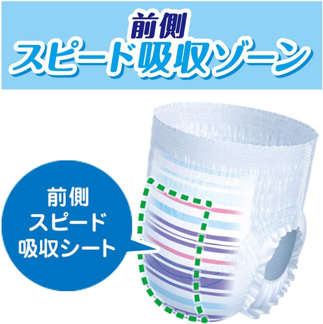 【Pants Super BIG Size】 Goon Night Junior Pants Diapers (Height guideline 110~140cm) 14 pieces Nighttime Diapers [Strong against face-down leaks]