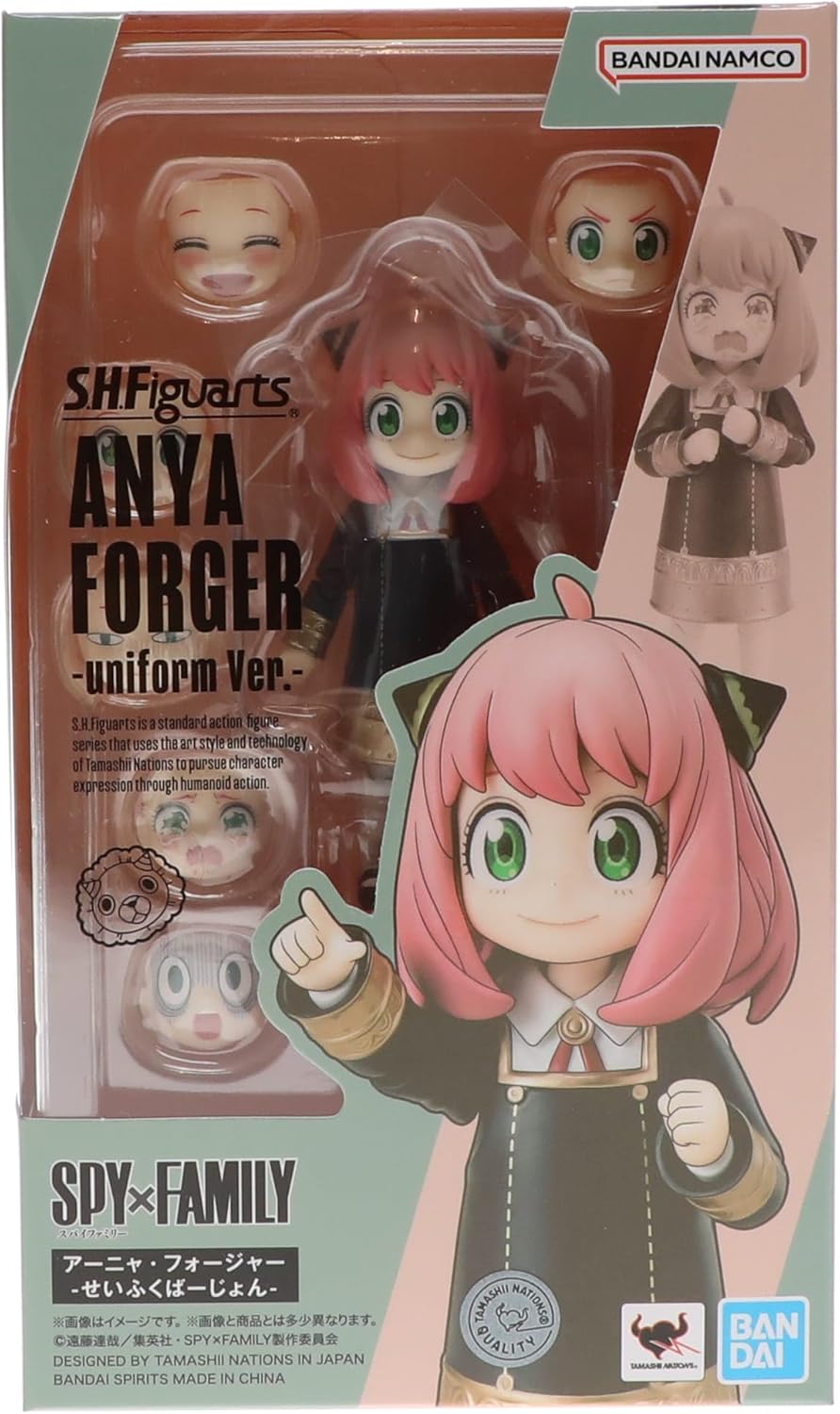 S.H. Figuarts SPY x FAMILY Anya Forger Seifukuba-jon Approx. 3.1 inches (80 mm), ABS & PVC Pre-painted Action Figure