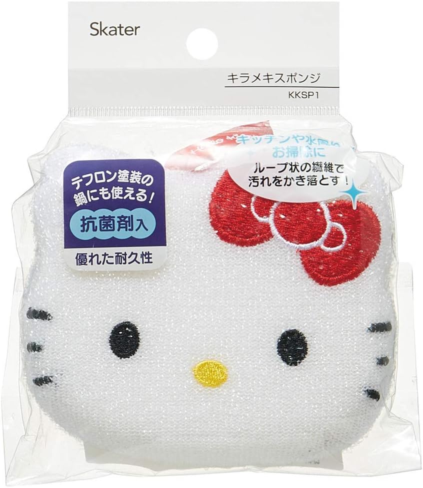 Skater Sparkling Kitchen Sponge Scrubber Hello Kitty Sanrio KKSP1