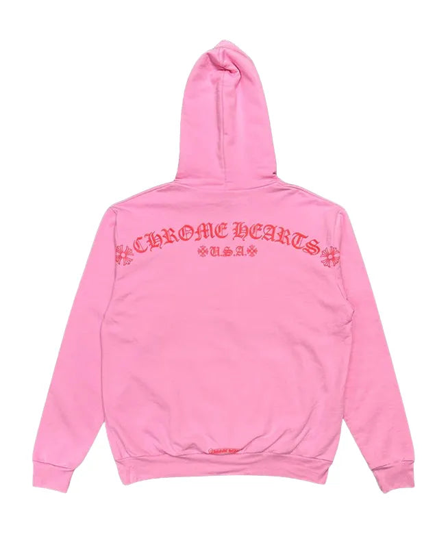 CHROME HEARTS 'ONLINE EXCLUSIVE PINK/RED' HOODIE