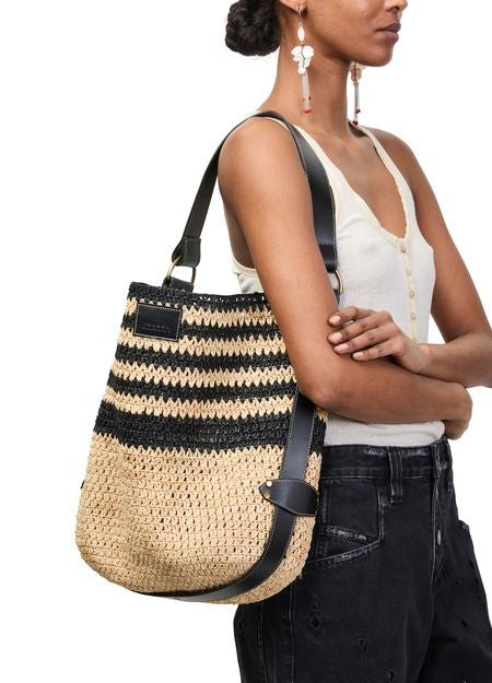 ISABEL MARANT Bayia raffia shoulder bag - Image 2