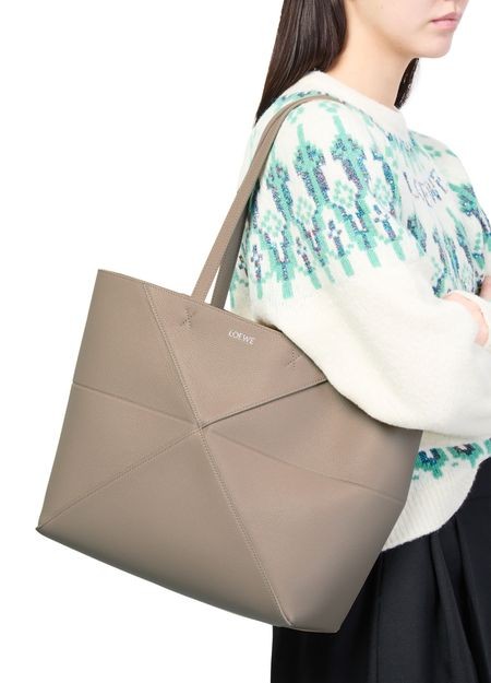 LOEWE Medium horizontal Puzzle Fold tote in soft grained calfskin - Image 2