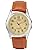 Citizen Q&Q H044-303 Men's Watch, Solar, Waterproof, Leather Strap, Brown, Braun, Watch Analog, Quartz, Vintage