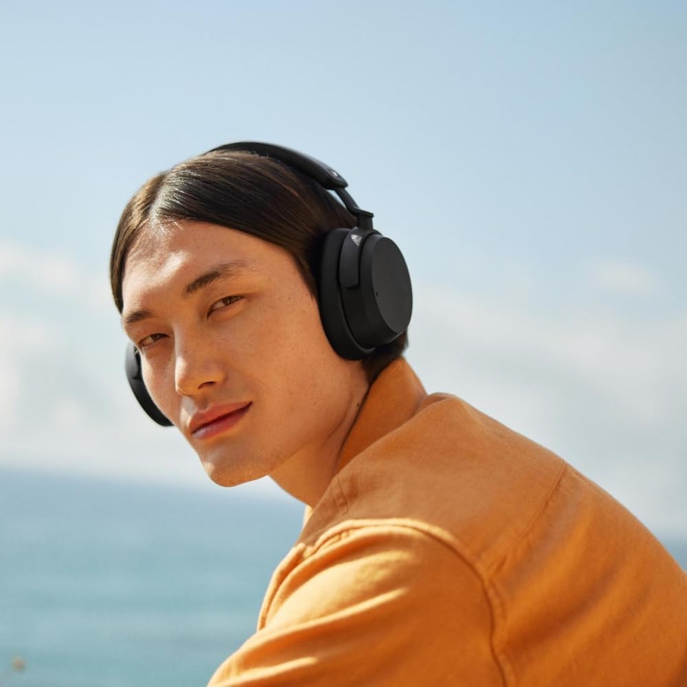 Sennheiser ACCENTUM Headphone Wireless Noise Cancelling Headphones - 50 Hours Playtime, Hybrid Noise Cancelling (ANC), All Day Comfort, for School and Travel Headphones: 6.5*7.7*18.9 inches; Ear Pads