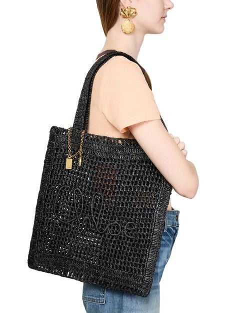 CHLOE Summer Banana crochet tote bag - Image 2