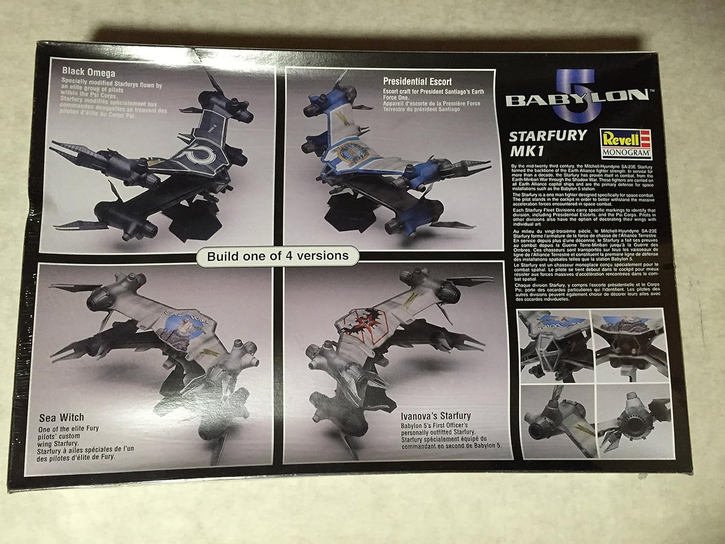 Babylon 5 Starfury Mk 1...revell : 1:72 Scale Model..56 Pieces..skill 2