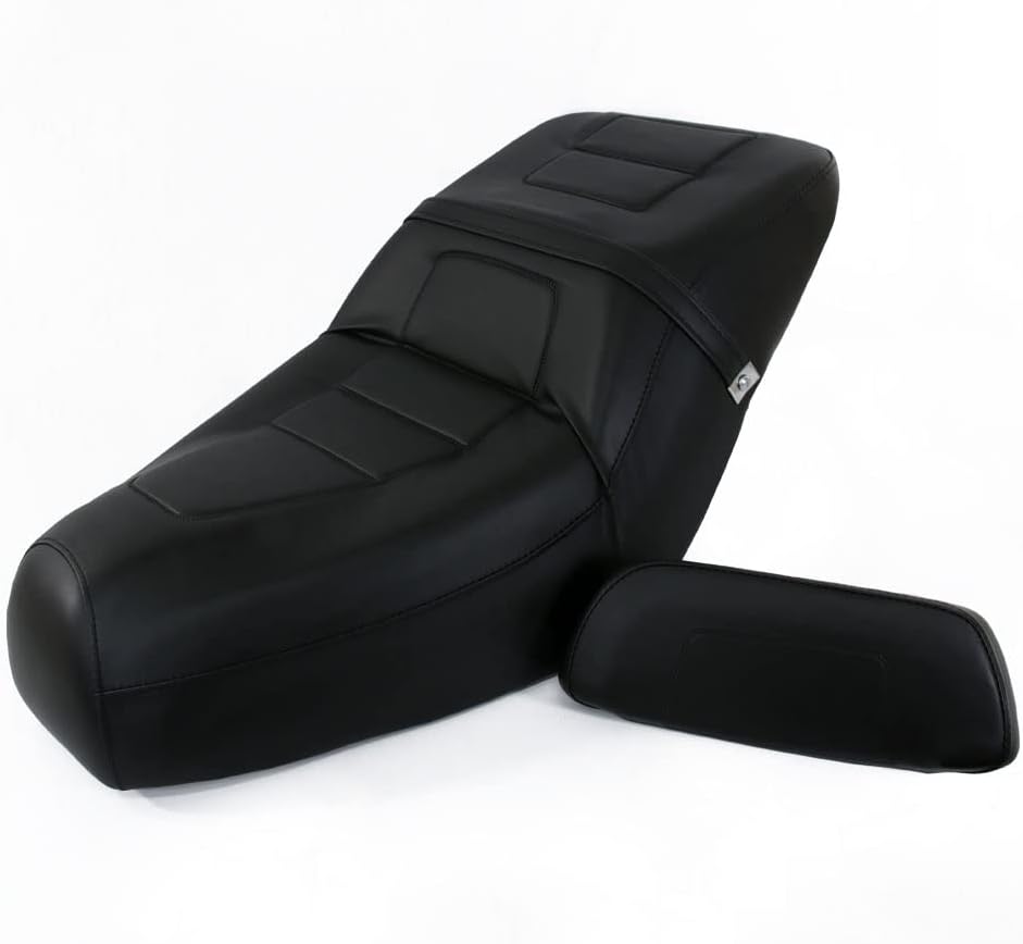 ホンダ用 フュージョン MF02 純正タイプ シート ブラック ベース付 バックレスト付 タンデムベルト 黒 外装 カスタム パーツ 補修 交換