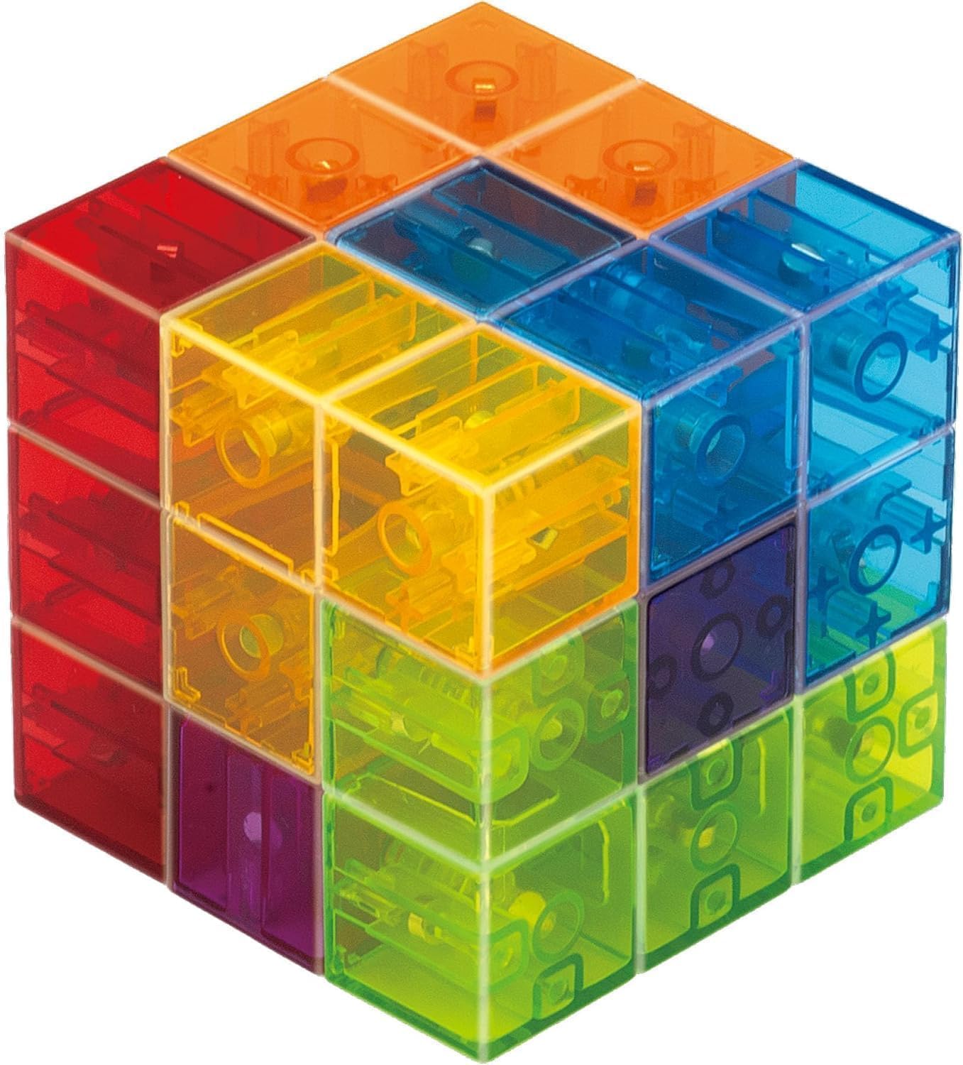 Masudaya Corporation ChaCha Cube Clear Version Toy Educational Brain Training Ages 3 and Up 539-1744