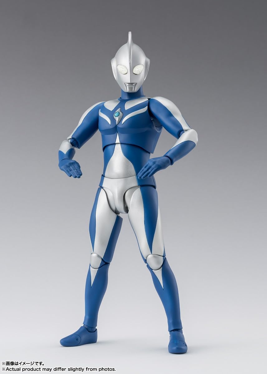 TAMASHII NATIONS S.H. Figuarts Ultraman Cosmos Luna Mode, Approx. 5.9 inches (150 mm), PVC & ABS, Pre-painted Action Figure