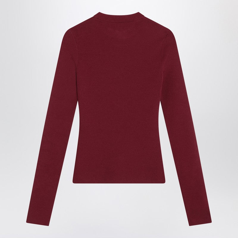Balenciaga Ribbed Burgundy Nano BB Seater - Image 2