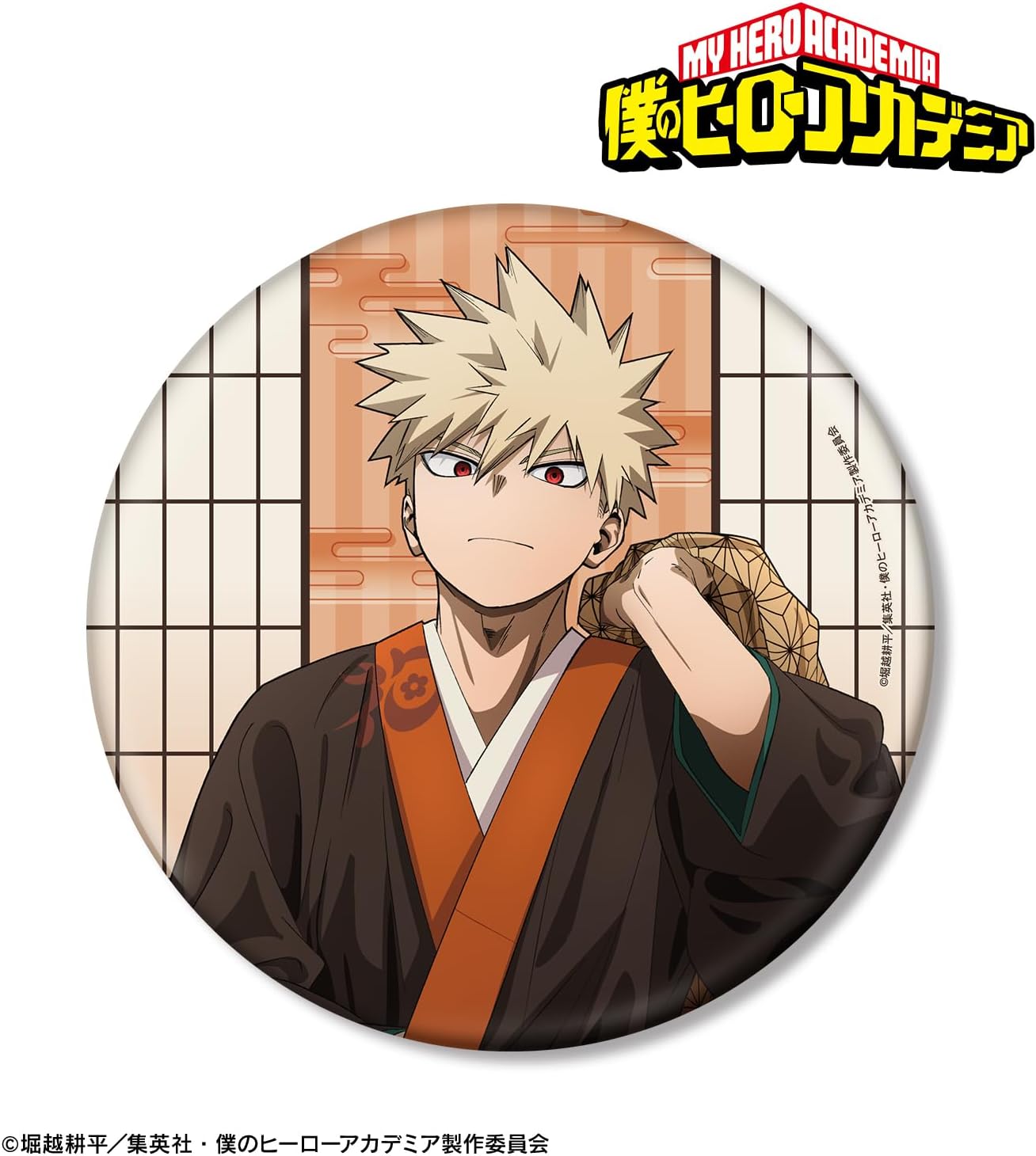 TV Anime My Hero Academia Illustrated by Katsuki Bakogo Hanayashiki Ver. Big Tin Badge