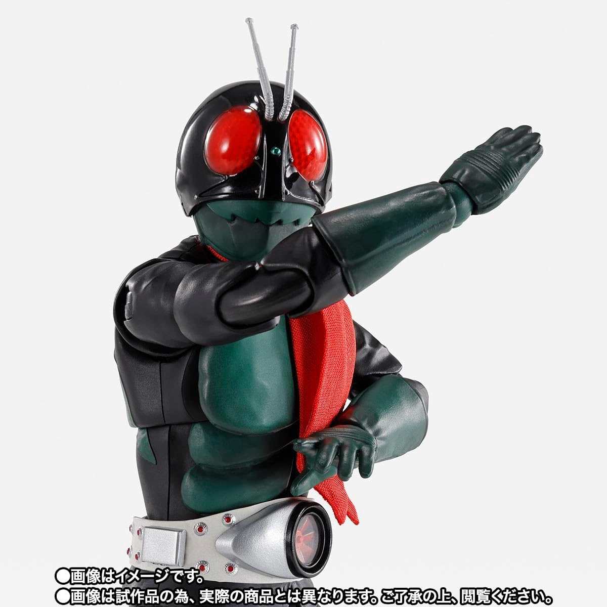 S.H. Figuarts Kamen Rider No. 1 (Sakurashima Version) Sakurajima Ver., Showa Rider Edition, Total Height Approx. 5.7 inches (145 mm), PVC & ABS & Cloth Complete Figure