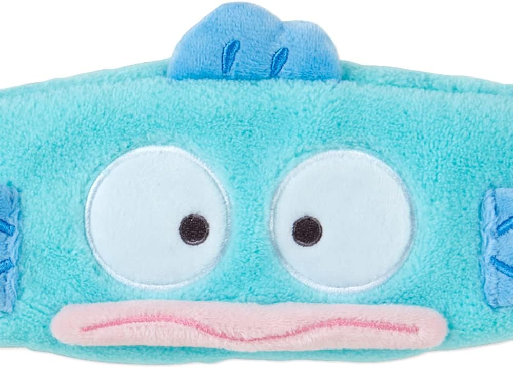 Sanrio 986224 Sanrio Hangyodon Headband, Green, Character Hair Turban/Hair Band for Girls, Facial Cleansing & Makeup, One Size Fits Most