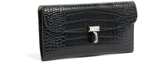 TOTEME T-Lock croco-embossed leather wallet - Image 2