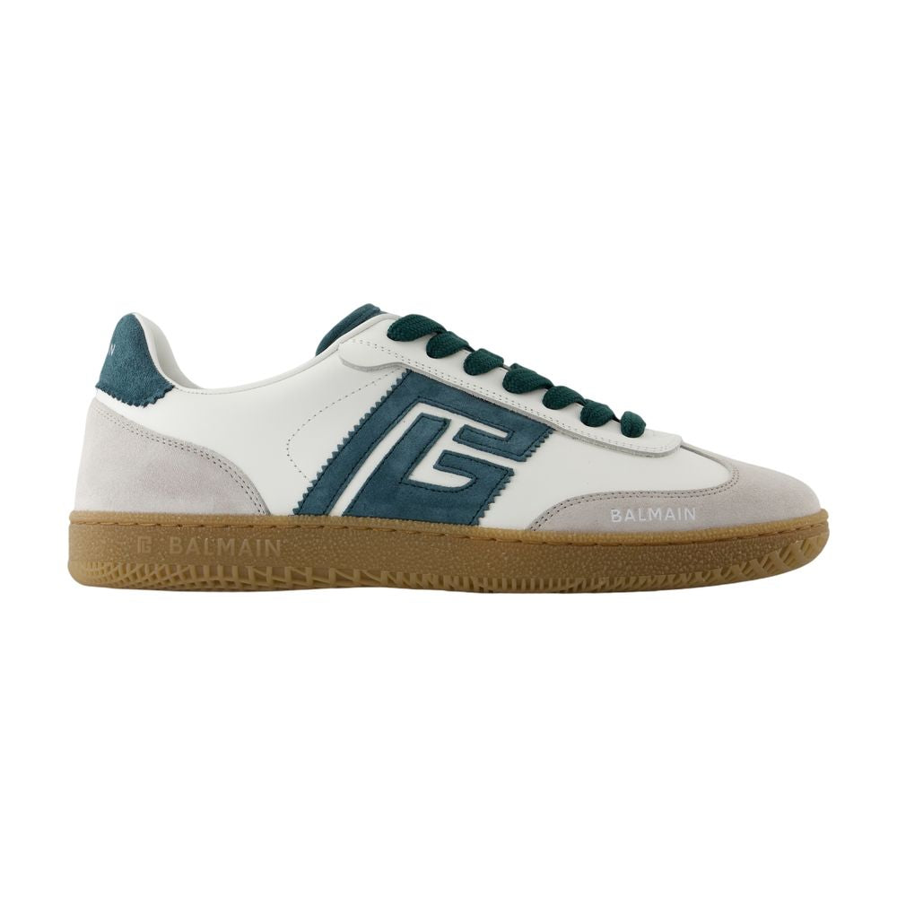 Balmain バルメインスワンスニーカーバルメインレザーグリーン - Image 2