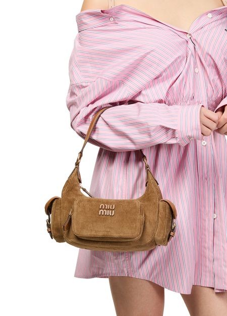 MIU MIU Corduroy bag with multiple pockets - Image 2