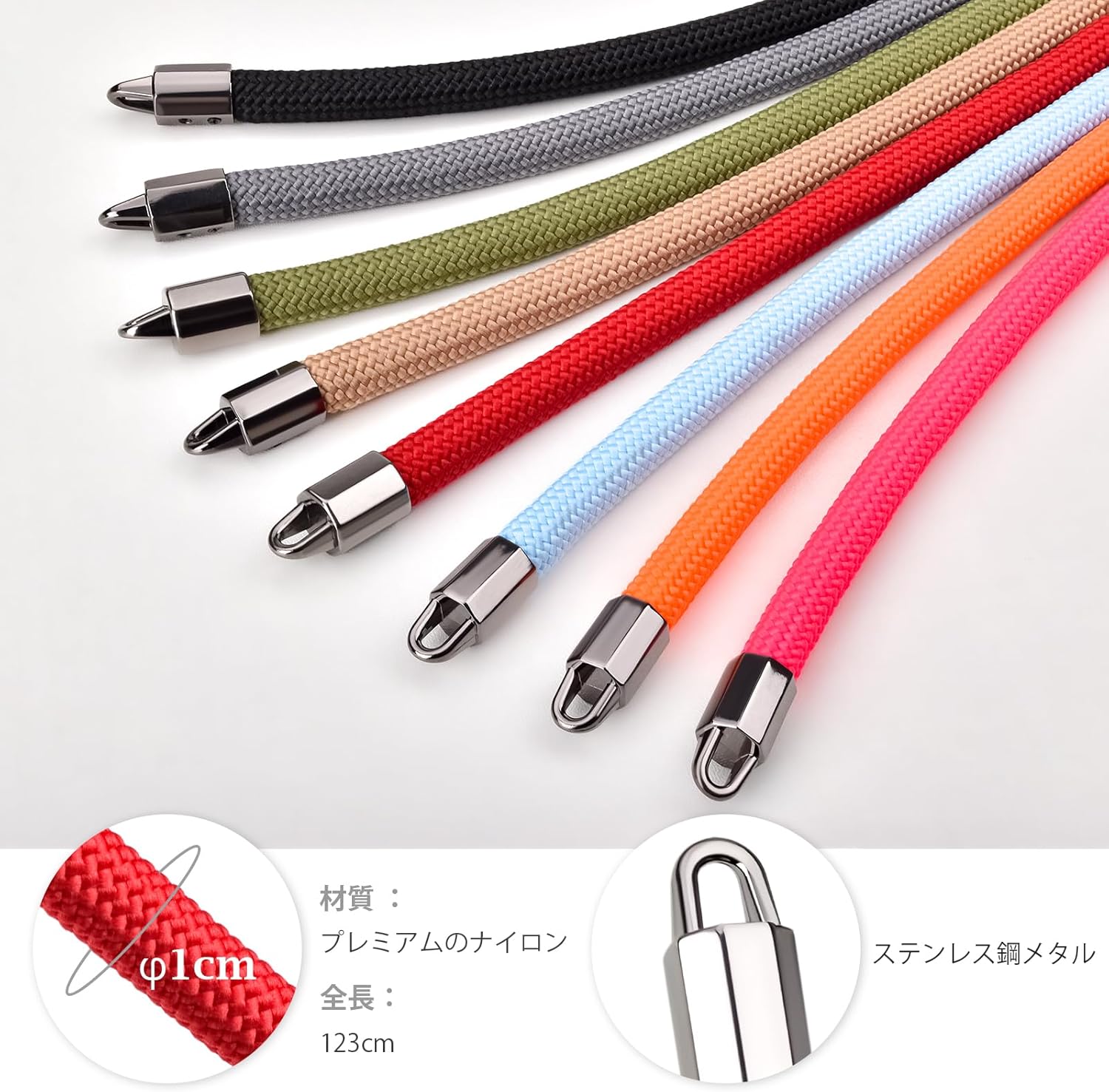 [VOVMOEYA] Camera Neck Strap, For Fujifilm X100VI, XT-4, sony α7CII, A6700, Canon EOS R10, Nikon Zf Z30, Shoulder Strap, Crossbody Should, Quick Release, Climbing Rope, Nylon, With Metal Ring, Camera