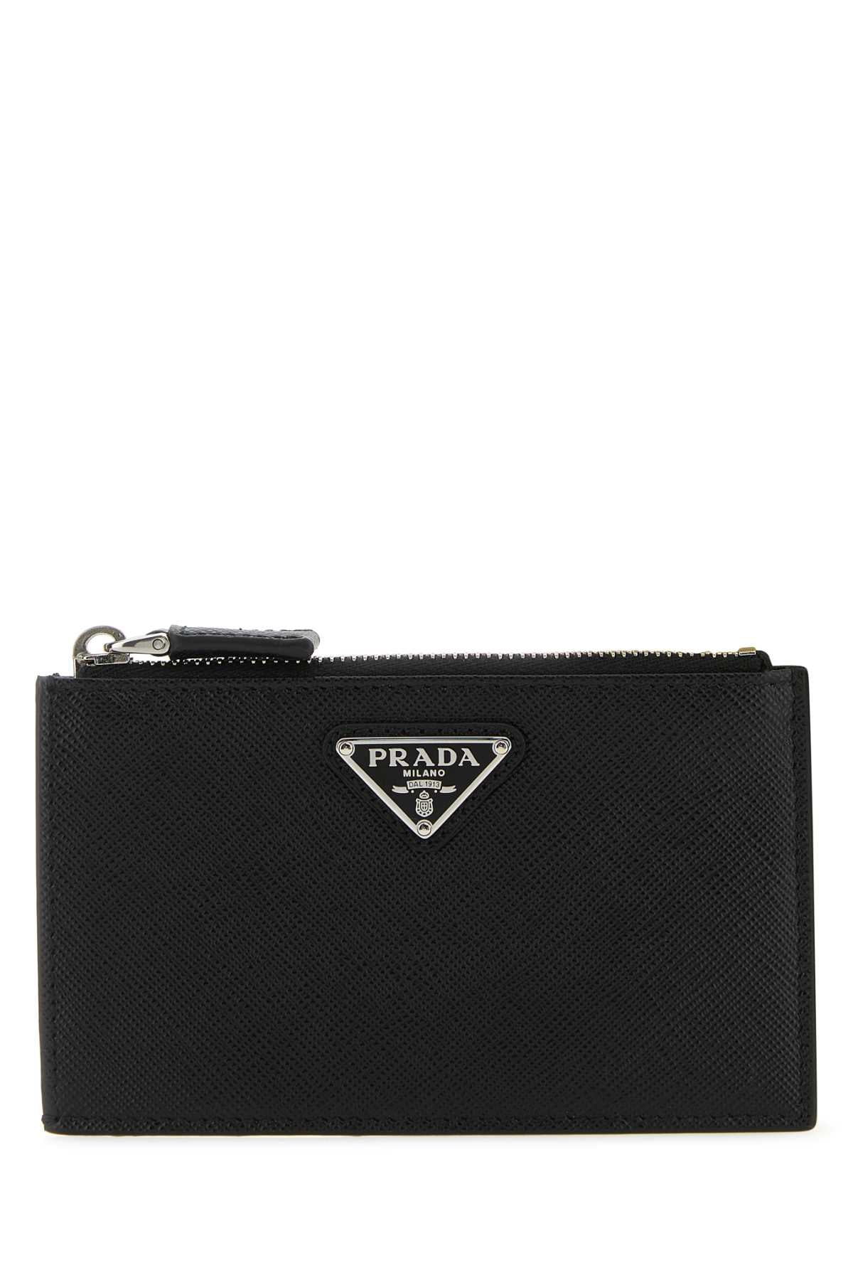 Prada プラダブラックレザーカードホルダー - Image 2