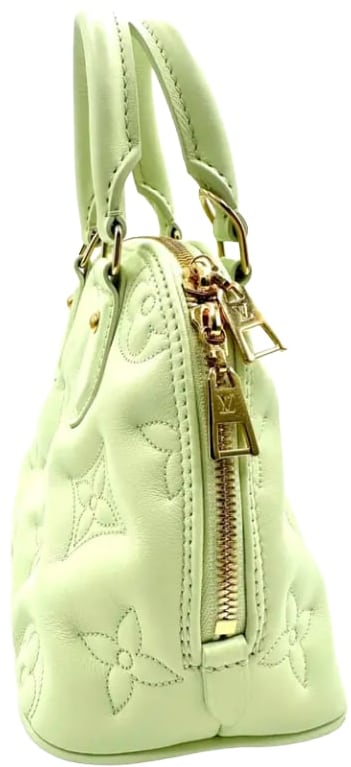 LOUIS VUITTON 'SEA GREEN' ALMA BB HANDBAG