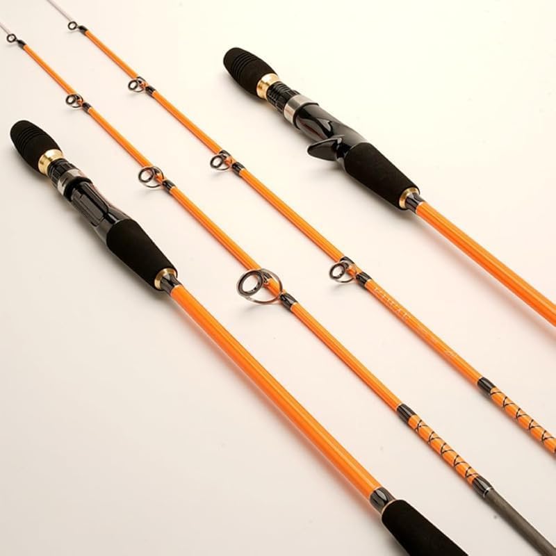 Fishing Rod, Slow Jigging Rod and Lure Rod, 60# Boat Rod, Telescopic Carbon Fiber, Lightweight, Solid Grip, Detachable Type, For Inshore, Boat Fishing, Egging, Spinning, Baitcasting, Suitable