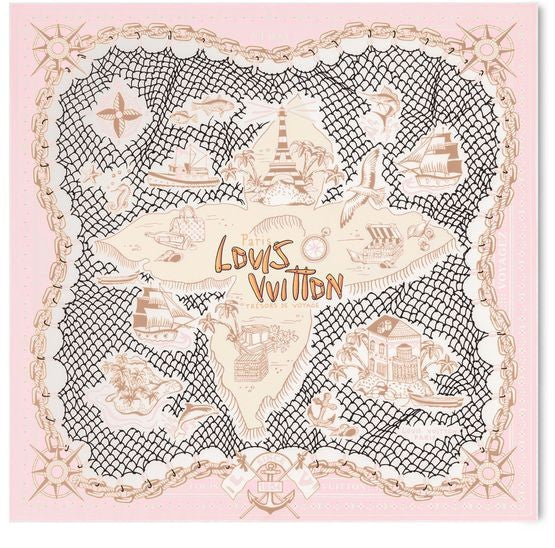 LOUIS VUITTON LV Ocean Treasure Map Square 70 - Image 2