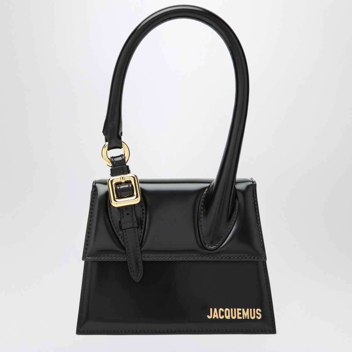Jacquemus Jacquemus Medium Black Chiquito Bag With Buckle - Image 2