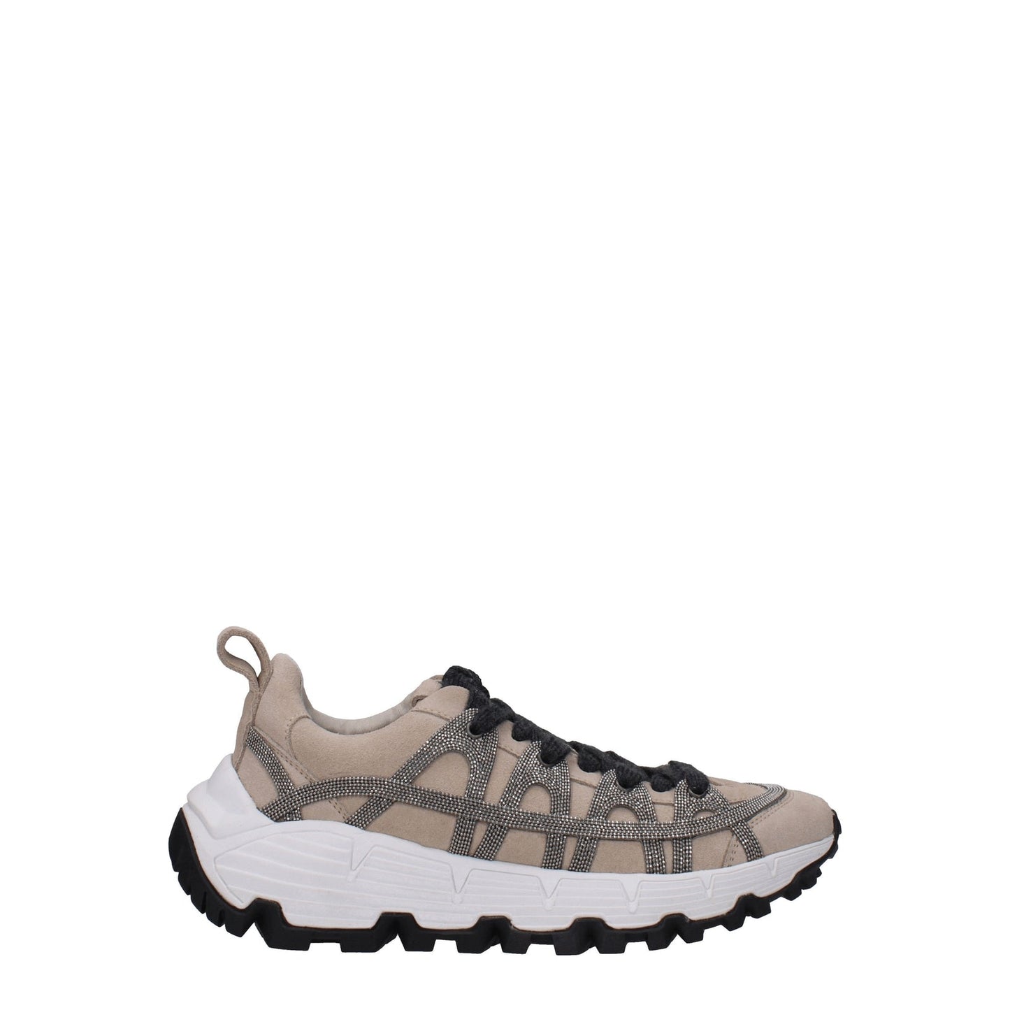 Brunello Cucinelli Sneakers Vibram Woman Suede Beige - Image 2